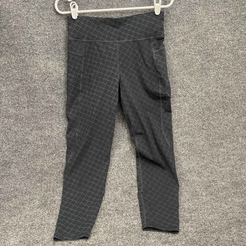 Sweaty Betty Zero Gravity Leggings Women's Sz M Gray 7/8 Length Pockets